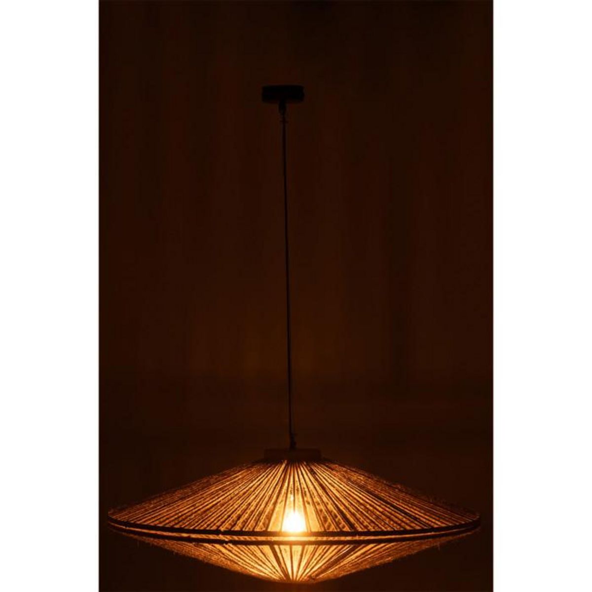 Paris Prix Lampe Suspension en Jute  Dollie  93cm Naturel