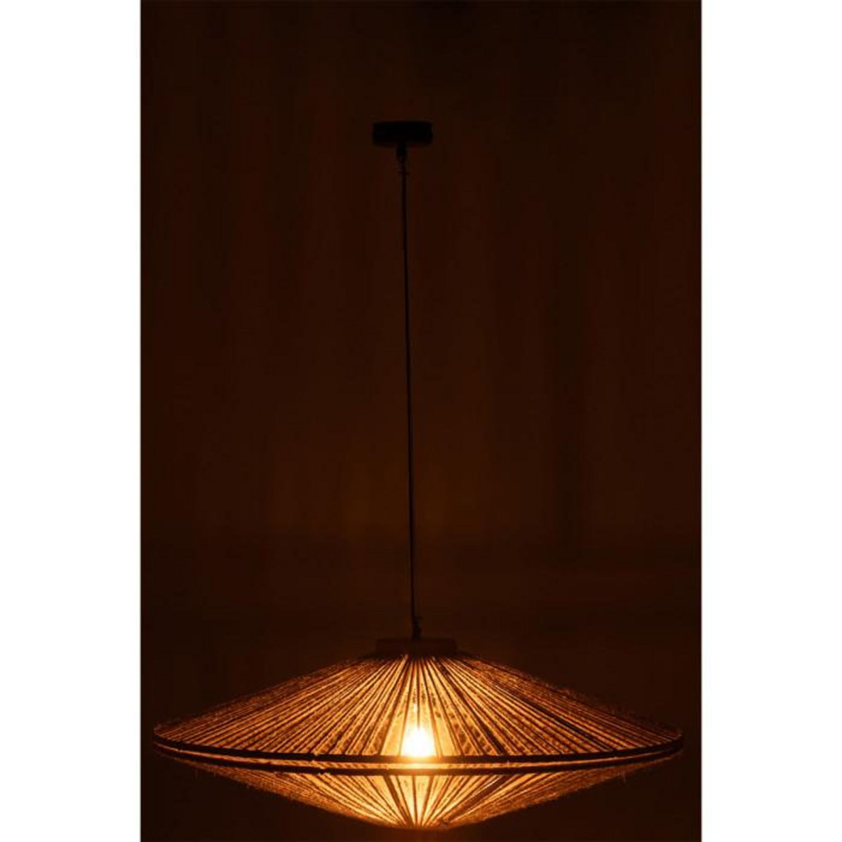 Paris Prix Lampe Suspension en Jute  Dollie  93cm Naturel
