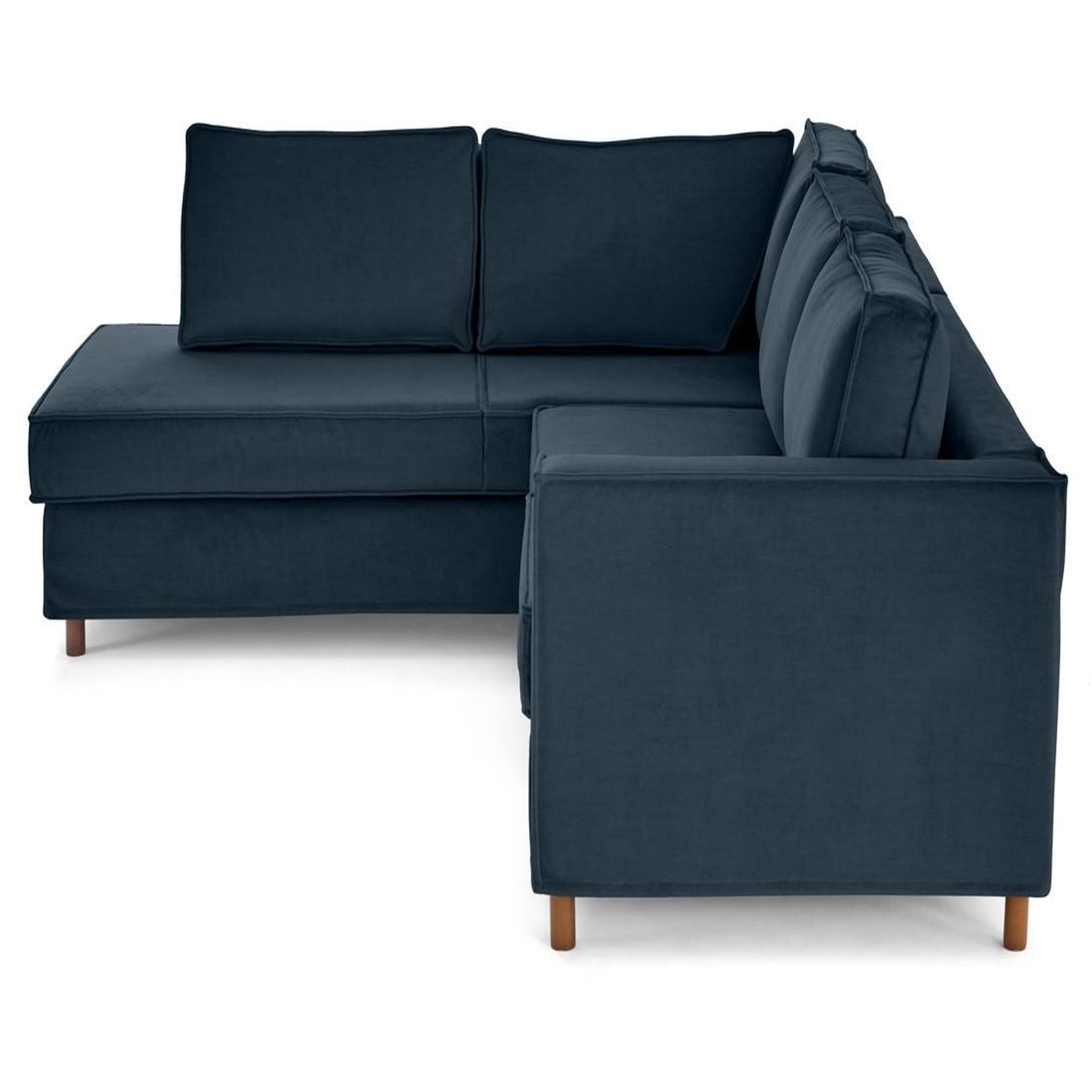 Voir la diapositive 4 : LISA DESIGN Jake - canapé déhoussable d'angle gauche 5 places en velours