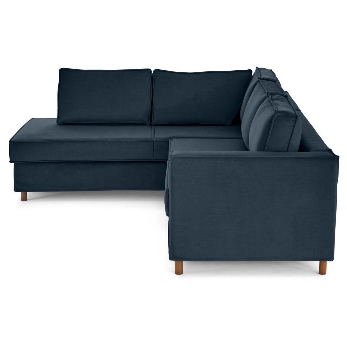 LISA DESIGN Jake - canapé déhoussable d'angle gauche 5 places en velours