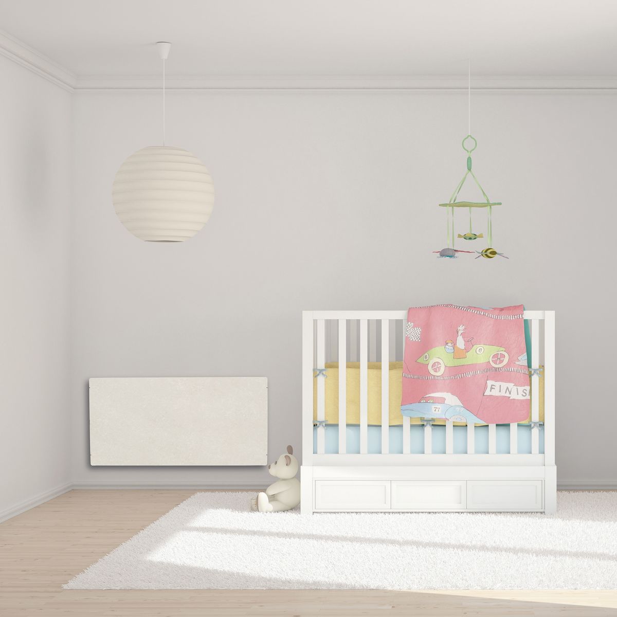 MAZDA Radiateur électrique 2000W pierre naturelle Dual Kherr - Sable blanc