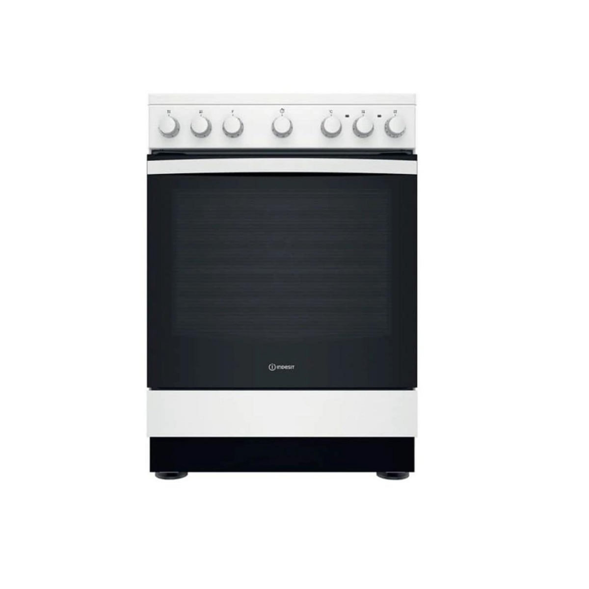Indesit Cuisinière vitrocéramique a 69l 4 feux blanc - IS67V5PCWE
