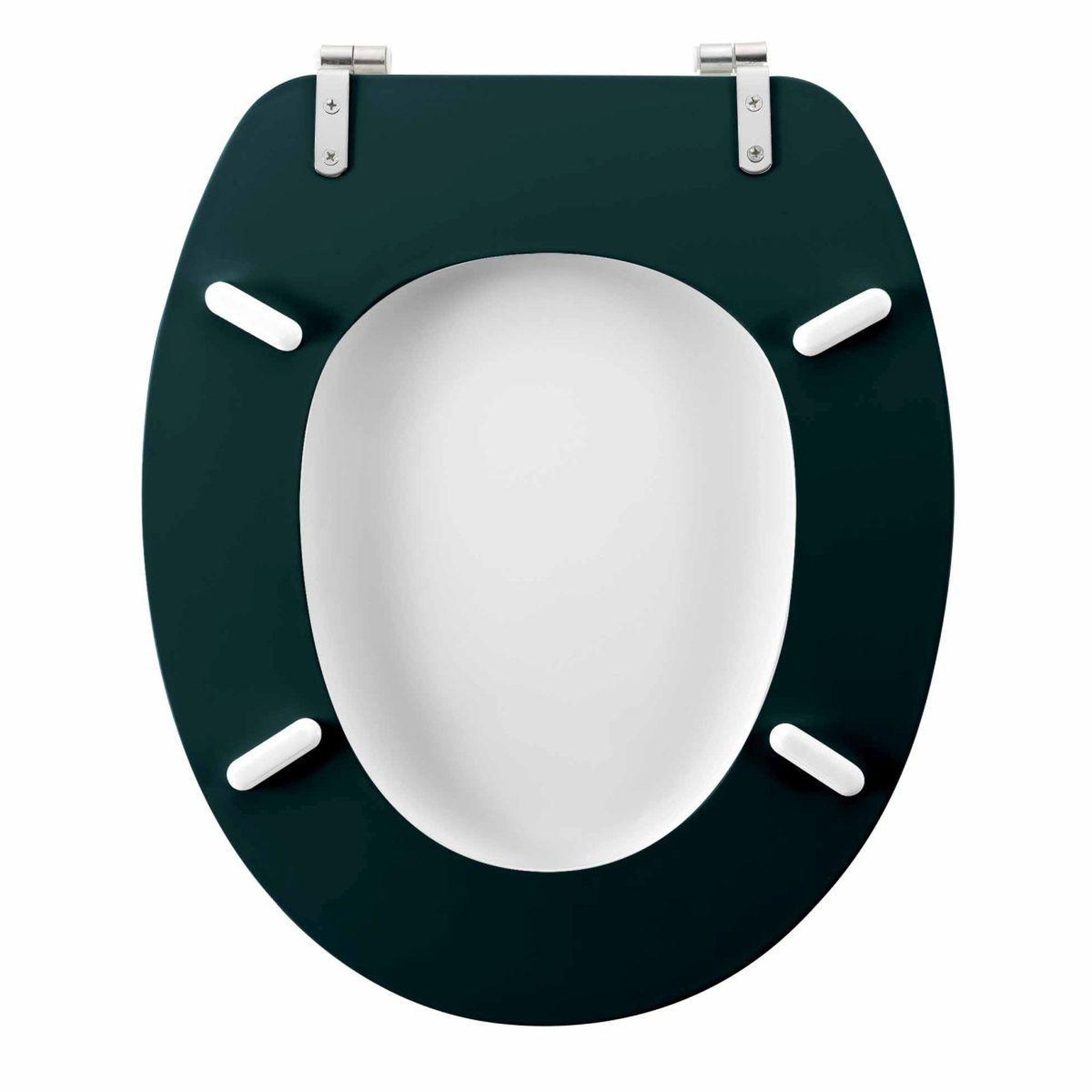 Voir la diapositive 3 : Douceur d'Intérieur Abattant wc imprimé  ginkoblue  45cm vert foncé