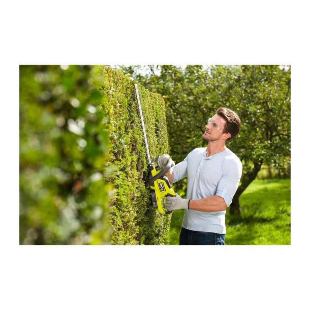 Ryobi Taille-haies RYOBI 18V One+ LithiumPlus 1 batterie 2.0Ah - 1 chargeur rapide RHT184520