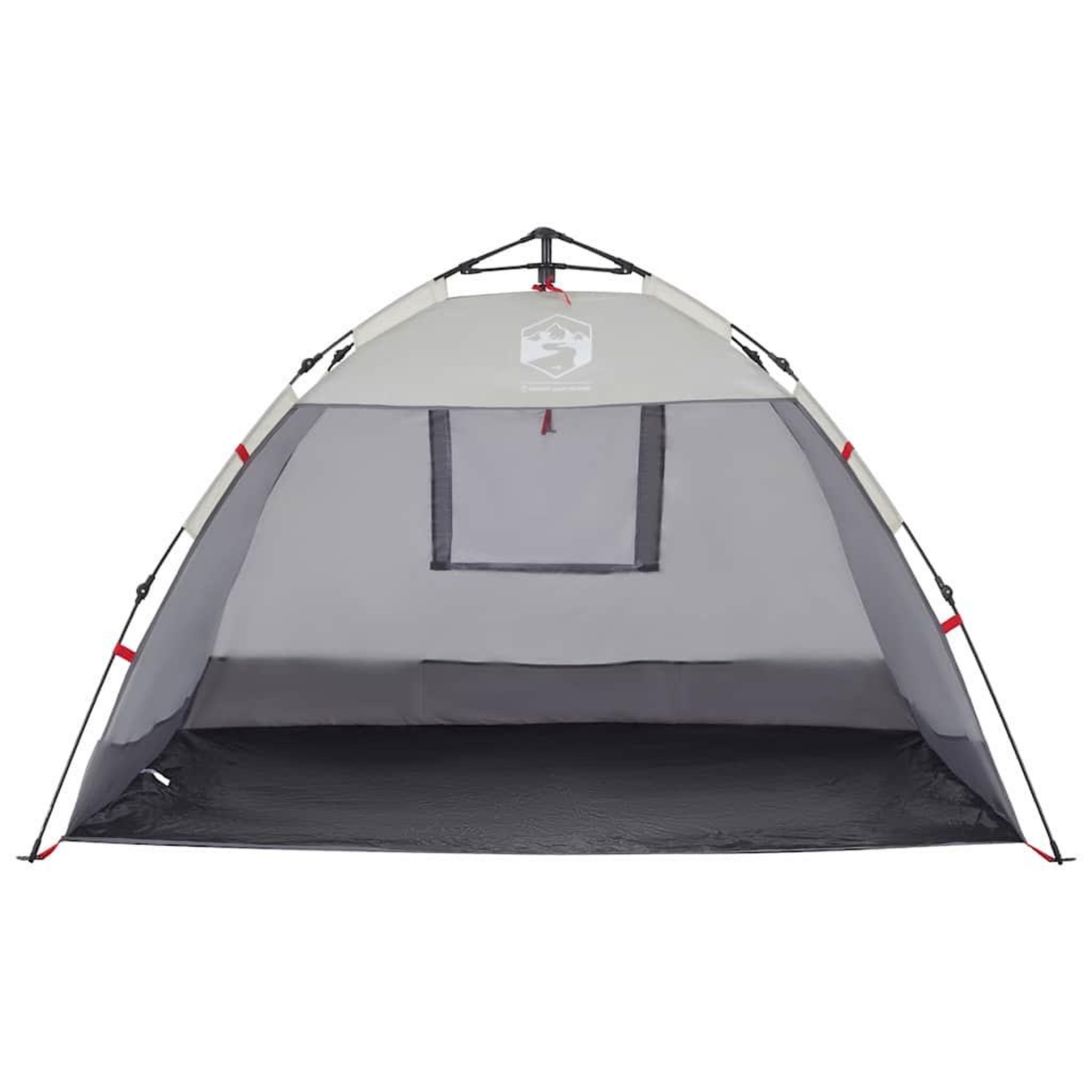 Voir la diapositive 5 : VIDAXL Tente de plage 2 personnes gris liberation rapide impermeable
