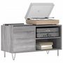 Voir la diapositive 3 : VIDAXL Armoire a disques sonoma gris 85x38x48 cm bois d'ingenierie