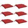 Voir la diapositive 3 : VIDAXL Coussins de palette lot de 6 rouge 50x50x7 cm tissu oxford