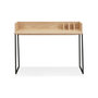 Voir la diapositive 2 : Paris Prix Bureau Design  Zélana  120cm Naturel & Noir