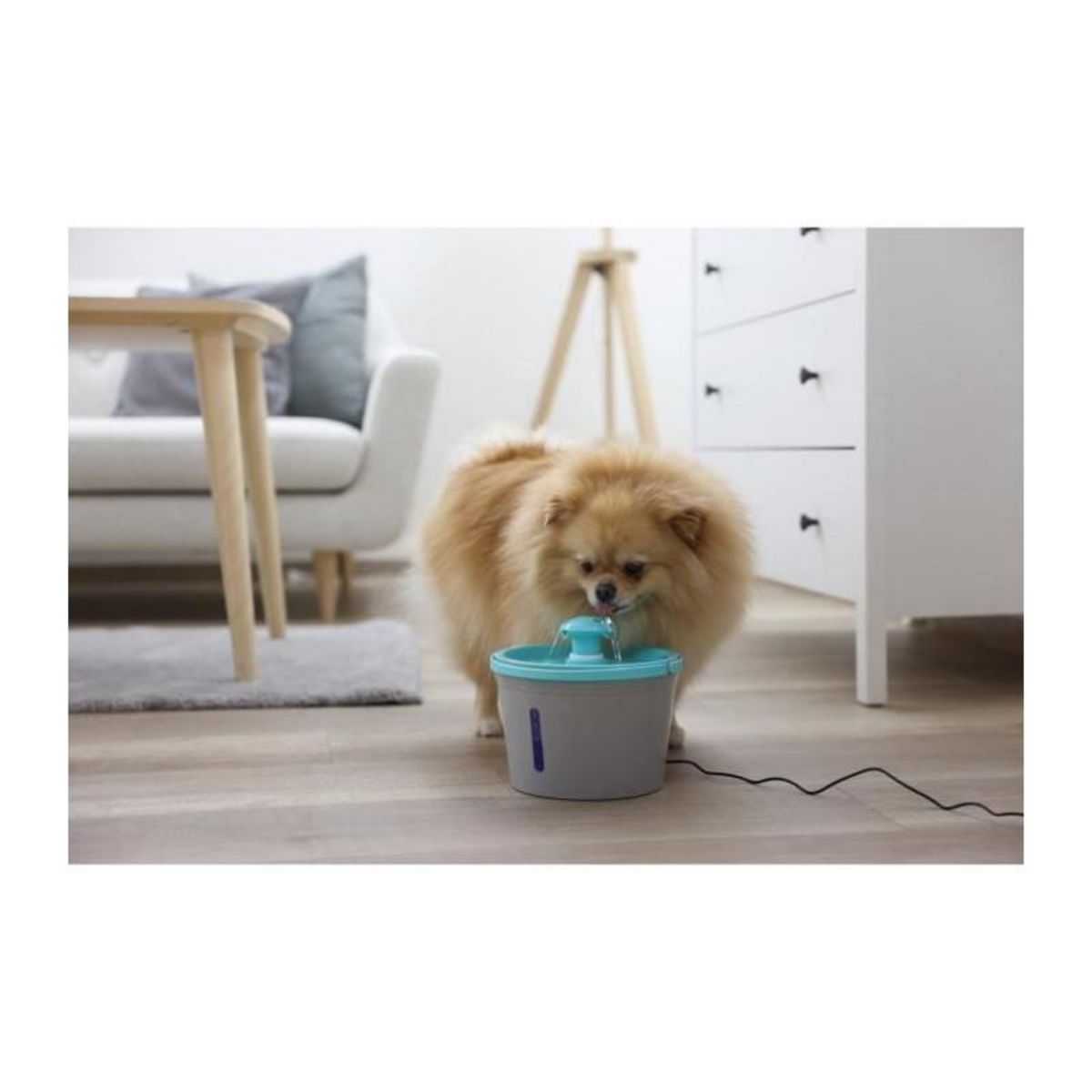 KERBL Fontaine a eau - KERBL - 80557 - 1,6 l - Gris/bleu