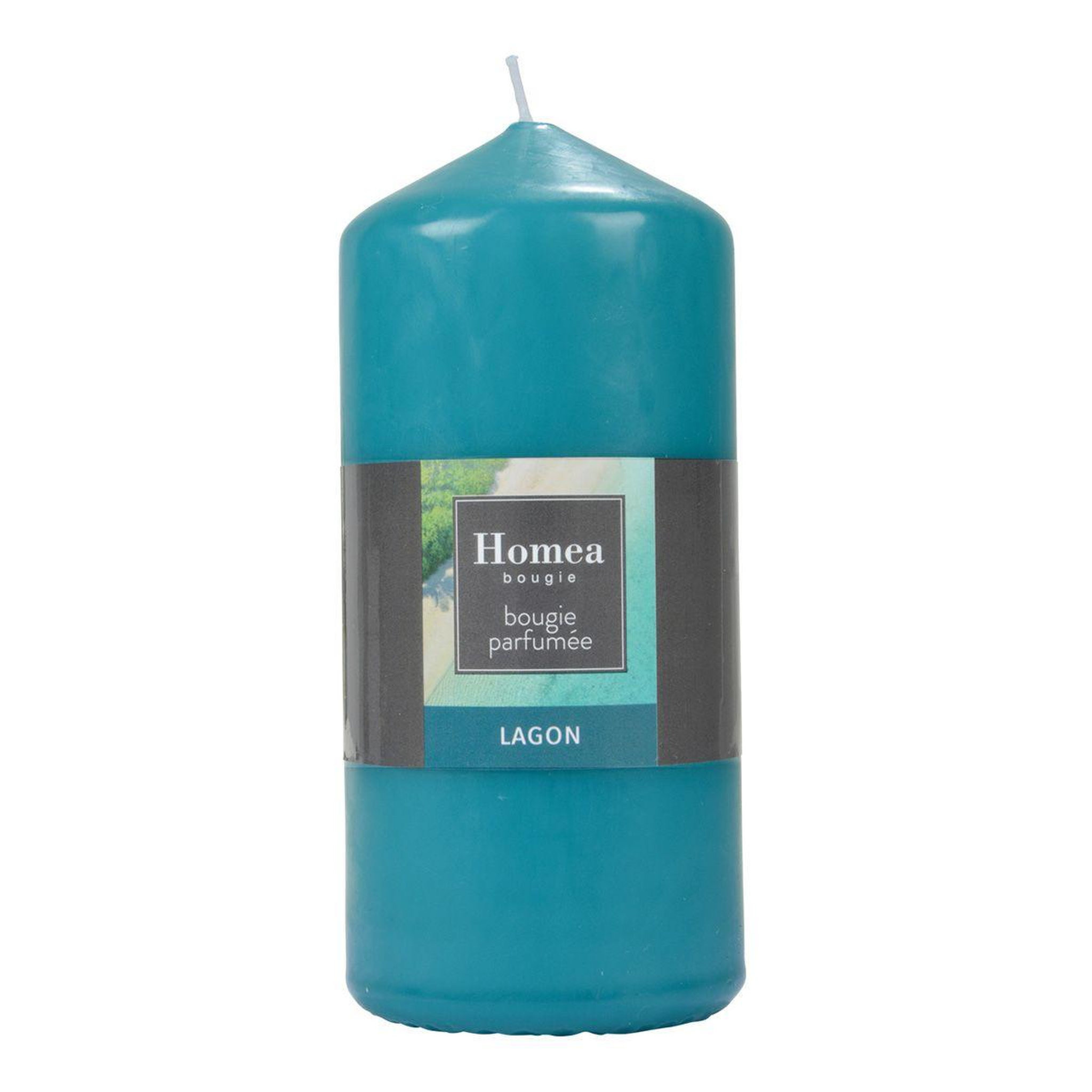 HOMEA Bougie pilier  essentiel ii  15cm lagon