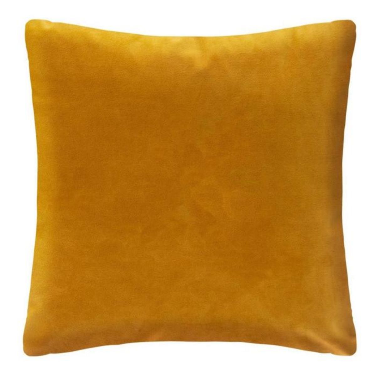 Paris Prix Coussin Déhoussable Velours  Tropicor  40x40cm Ocre