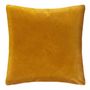 Voir la diapositive 2 : Paris Prix Coussin Déhoussable Velours  Tropicor  40x40cm Ocre