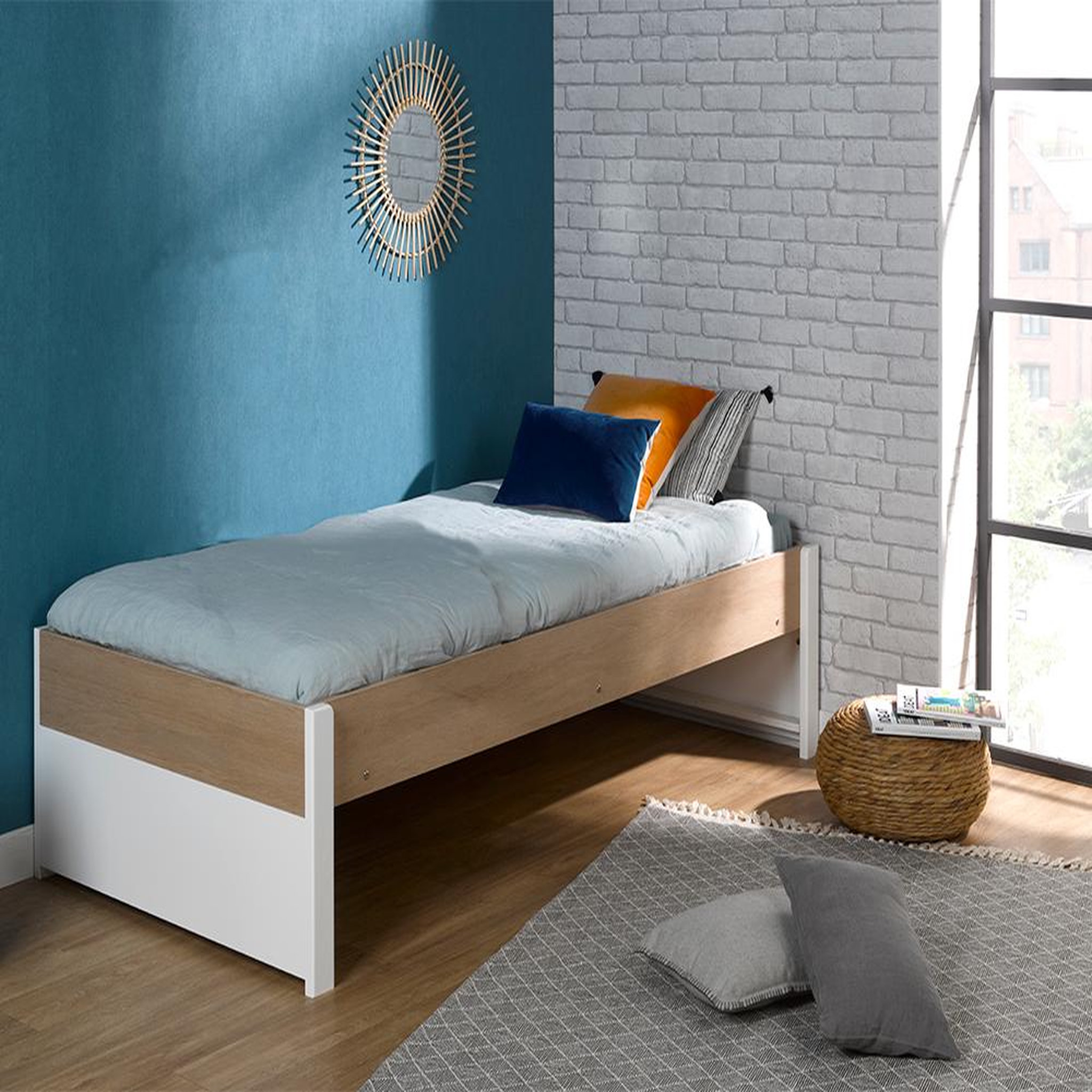 Voir la diapositive 1 : JUNIOR PROVENCE Lit ado style scandinave 90x200 cm LAMI