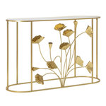 Paris Prix Console Design en Métal  Flow  120cm Or