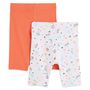 Voir la diapositive 2 : IN EXTENSO Lot de 2 leggings courts bébé fille