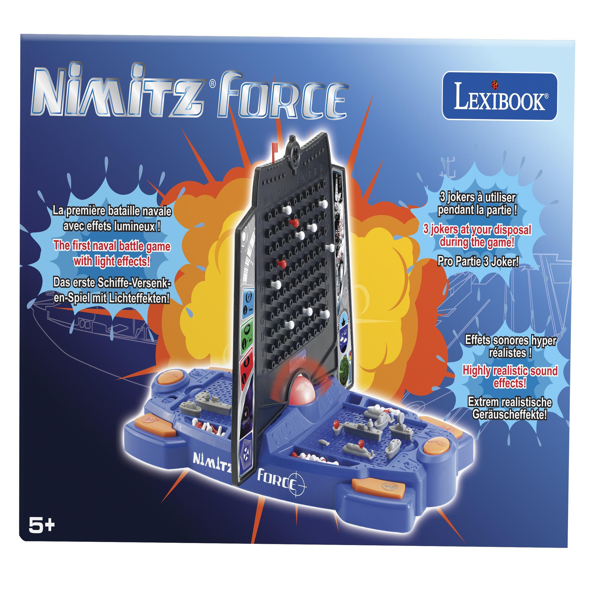 Voir la diapositive 4 : Lexibook Nimitz Force - Bataille navale électronique avec effets sonores et lumineux