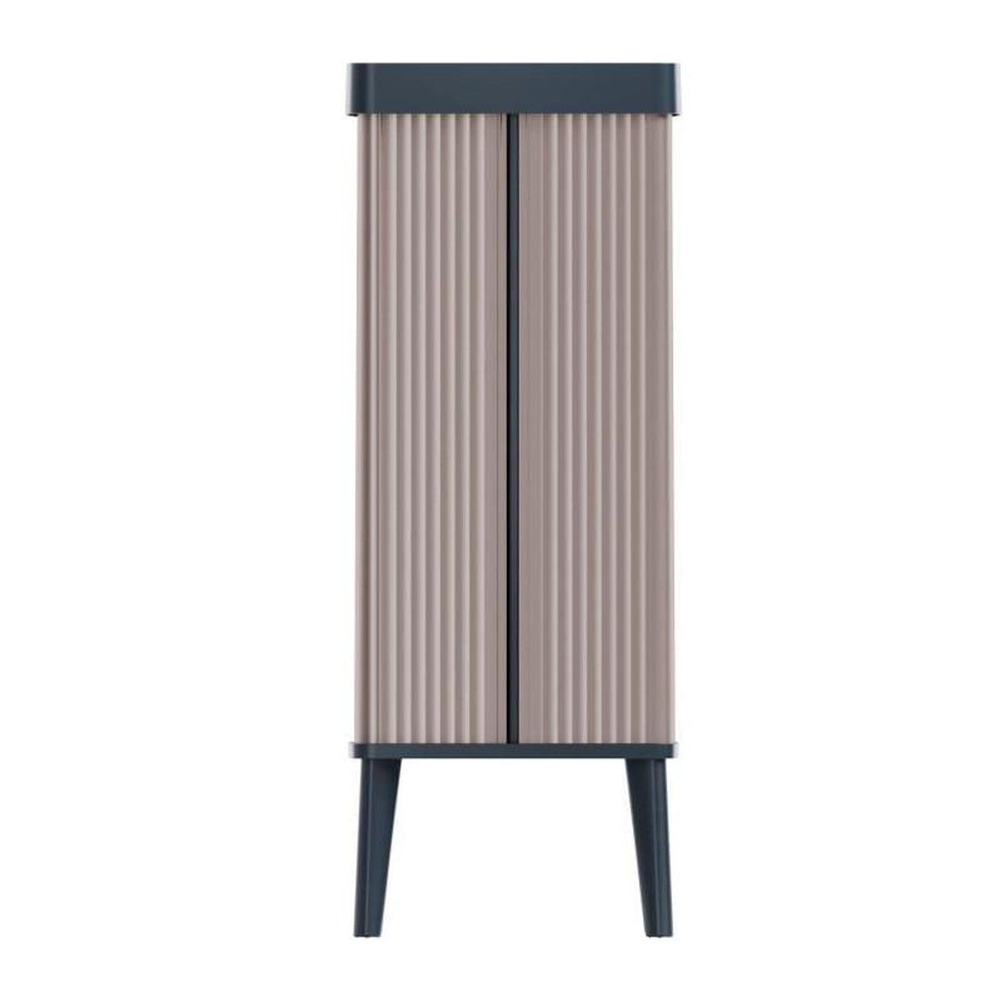 Voir la diapositive 4 : CURVER Poubelle sur pieds - VERTO - CURVER - Ouverture touch - 54 L - Rose perle