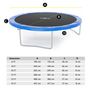 Voir la diapositive 4 : JUMP4FUN Coussin de protection des ressorts pour Trampoline 12FT ø366cm Universel Classique