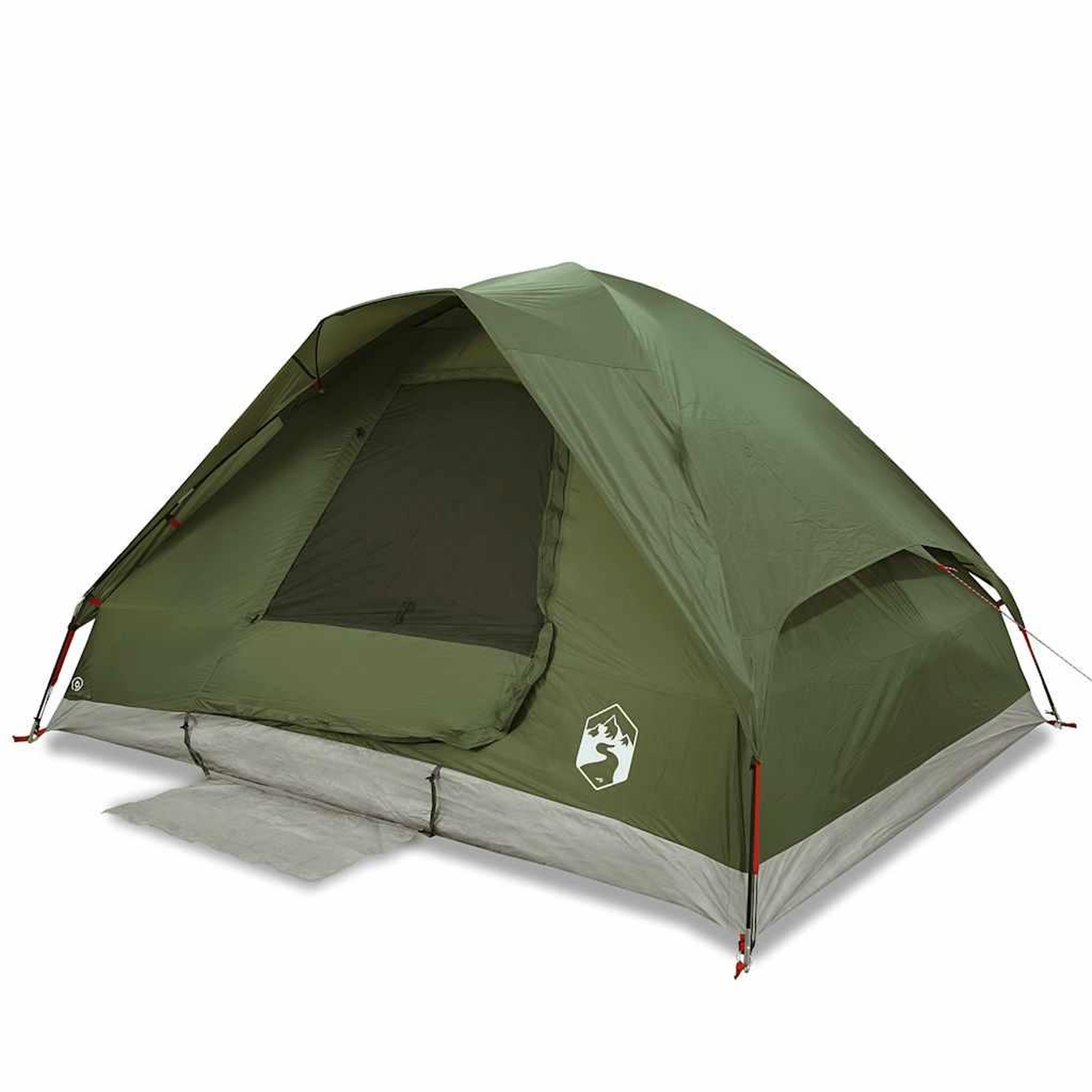 Voir la diapositive 2 : VIDAXL Tente familiale a dome 6 personnes vert olive impermeable
