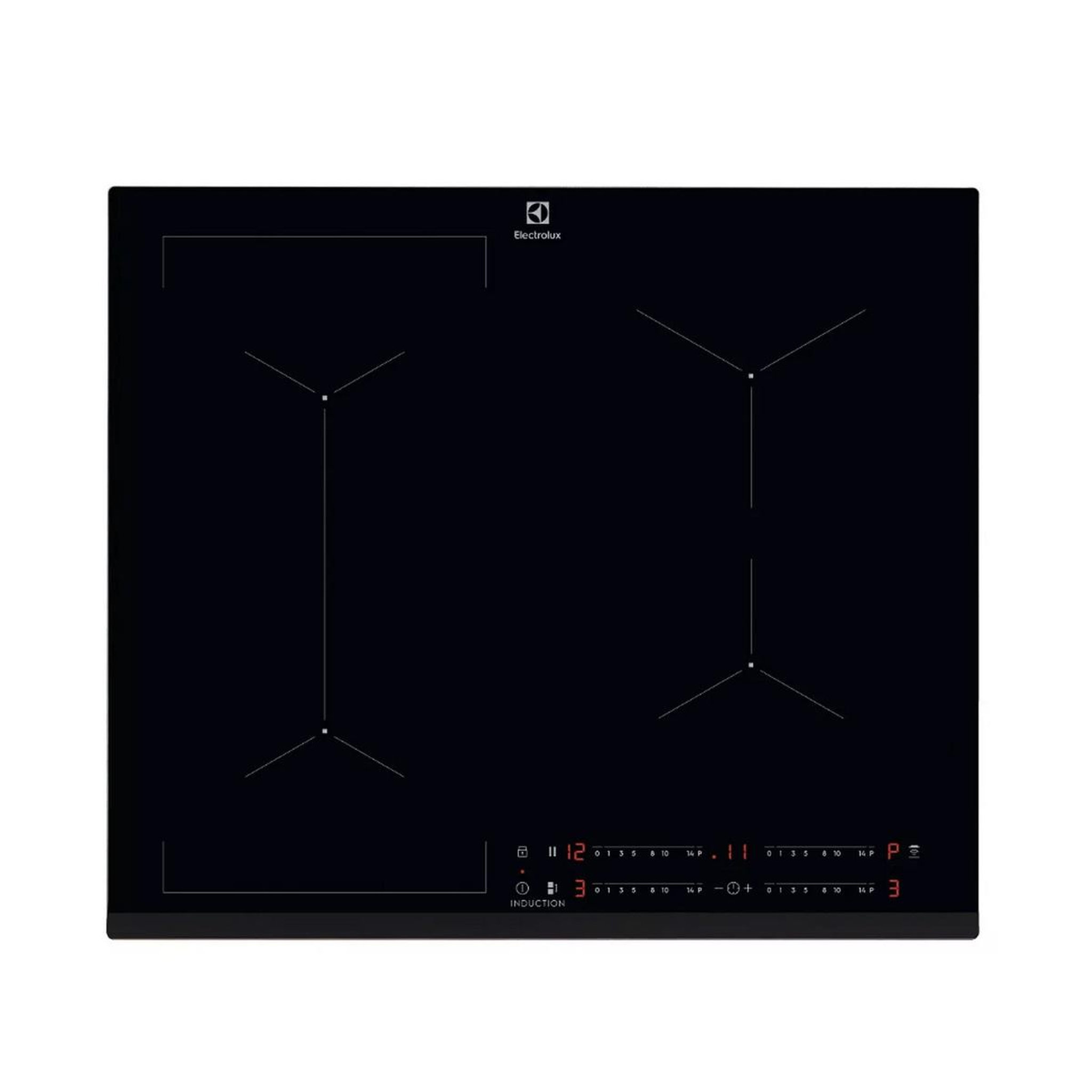 ELECTROLUX Table de cuisson induction 60cm 4 feux 7200w  noir - eiv63443/1