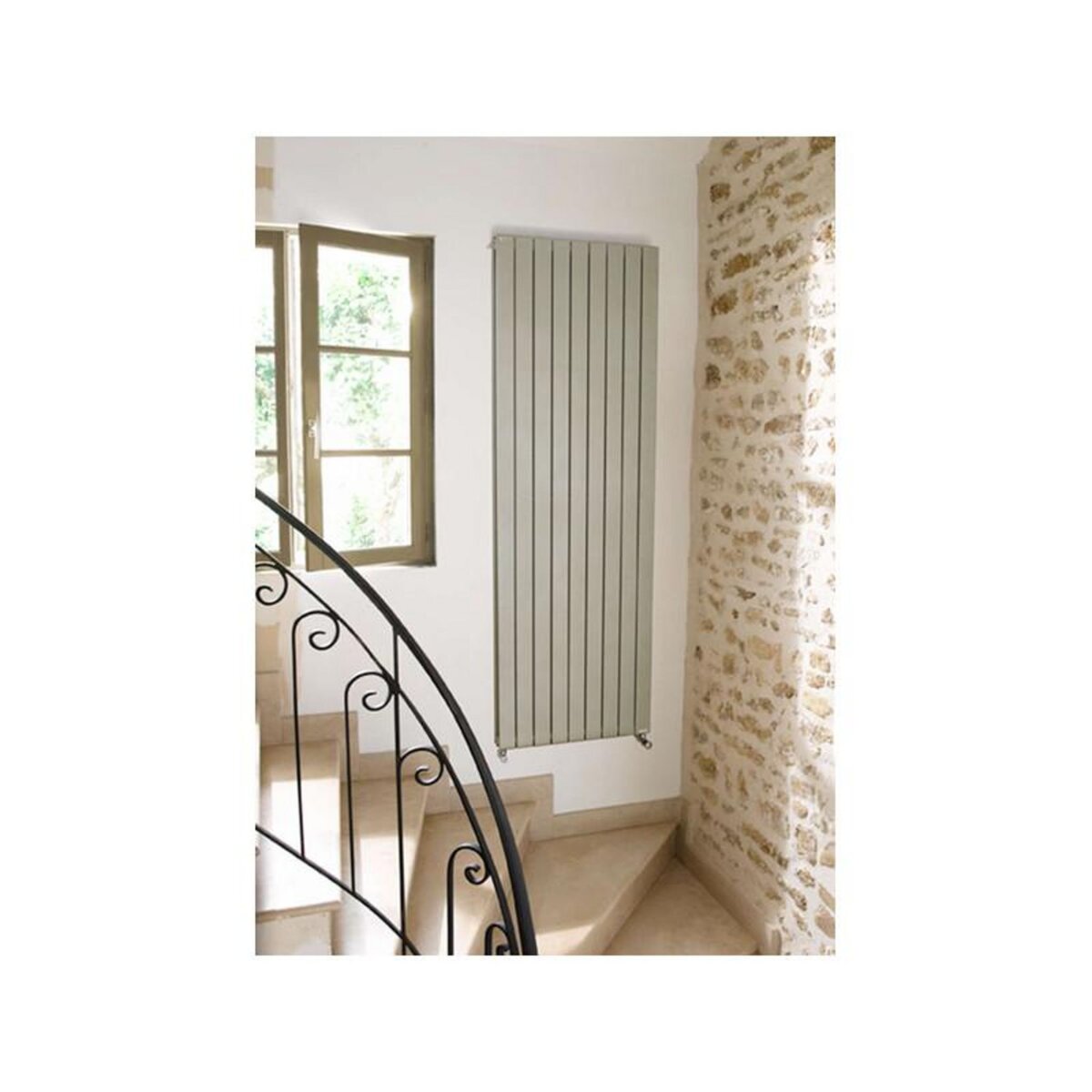Acova Radiateur à eau chaude FASSANE PREM S vertical double blanc 1800W ACOVA SHXD 200 059