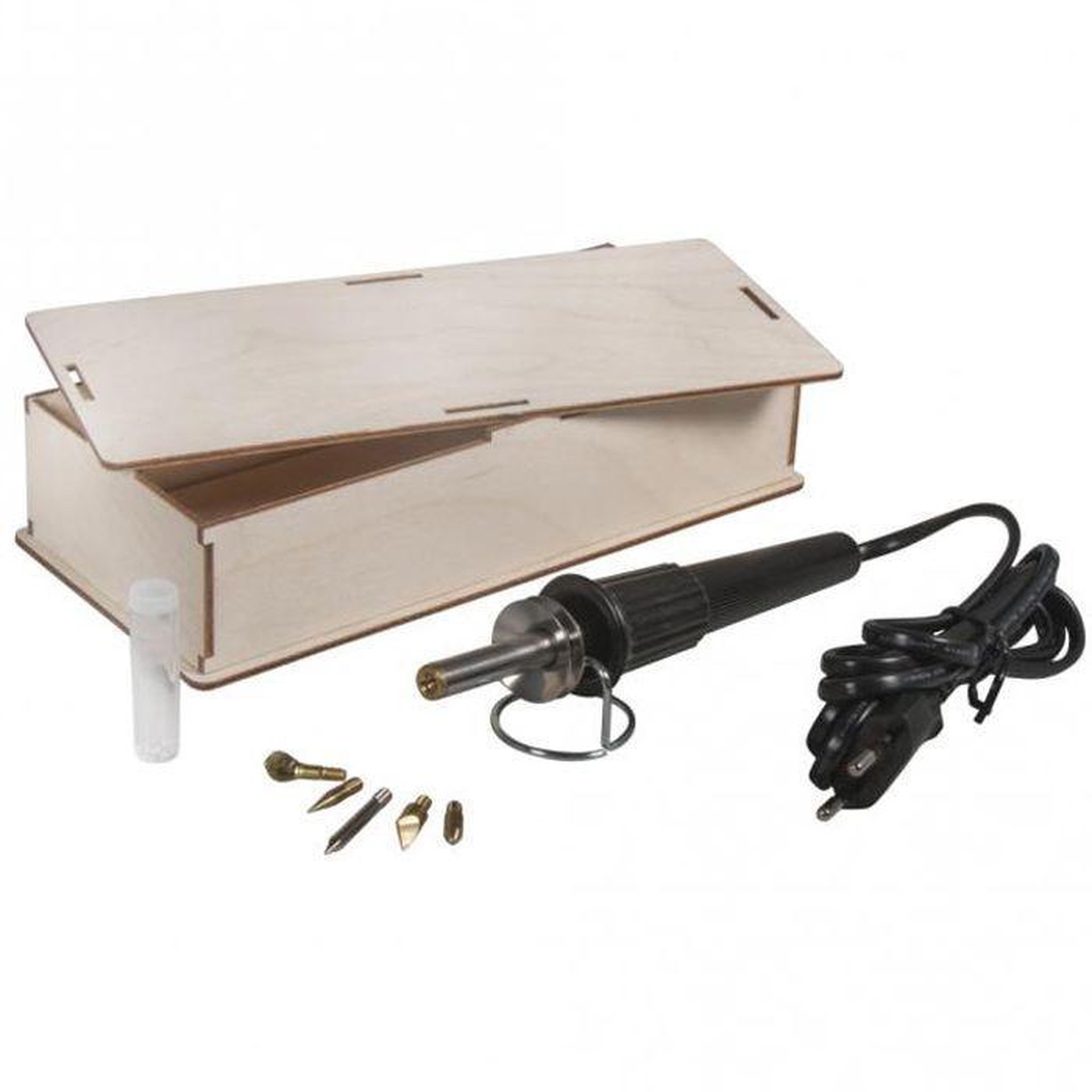 Voir la diapositive 2 : Rayher Coffret Pyrograveur - Boîte en bois