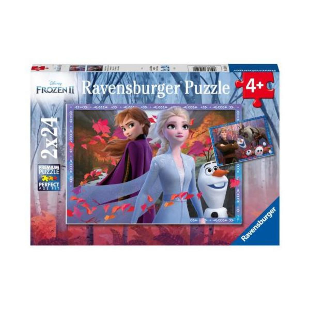 RAVENSBURGER Puzzles 2 x 24 pièces Ravensburger Vers des contrées glacées Disney Frozen La Reine des Neiges 2