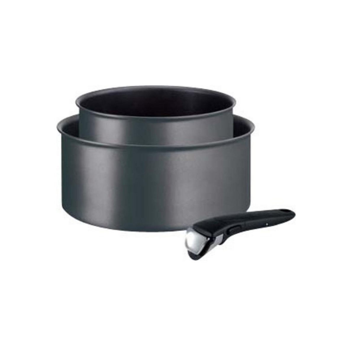 TEFAL Lot de 2 casseroles 16/20cm anti-adhésives noir - L6859202
