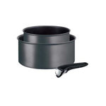 TEFAL Lot de 2 casseroles 16/20cm anti-adhésives noir - L6859202
