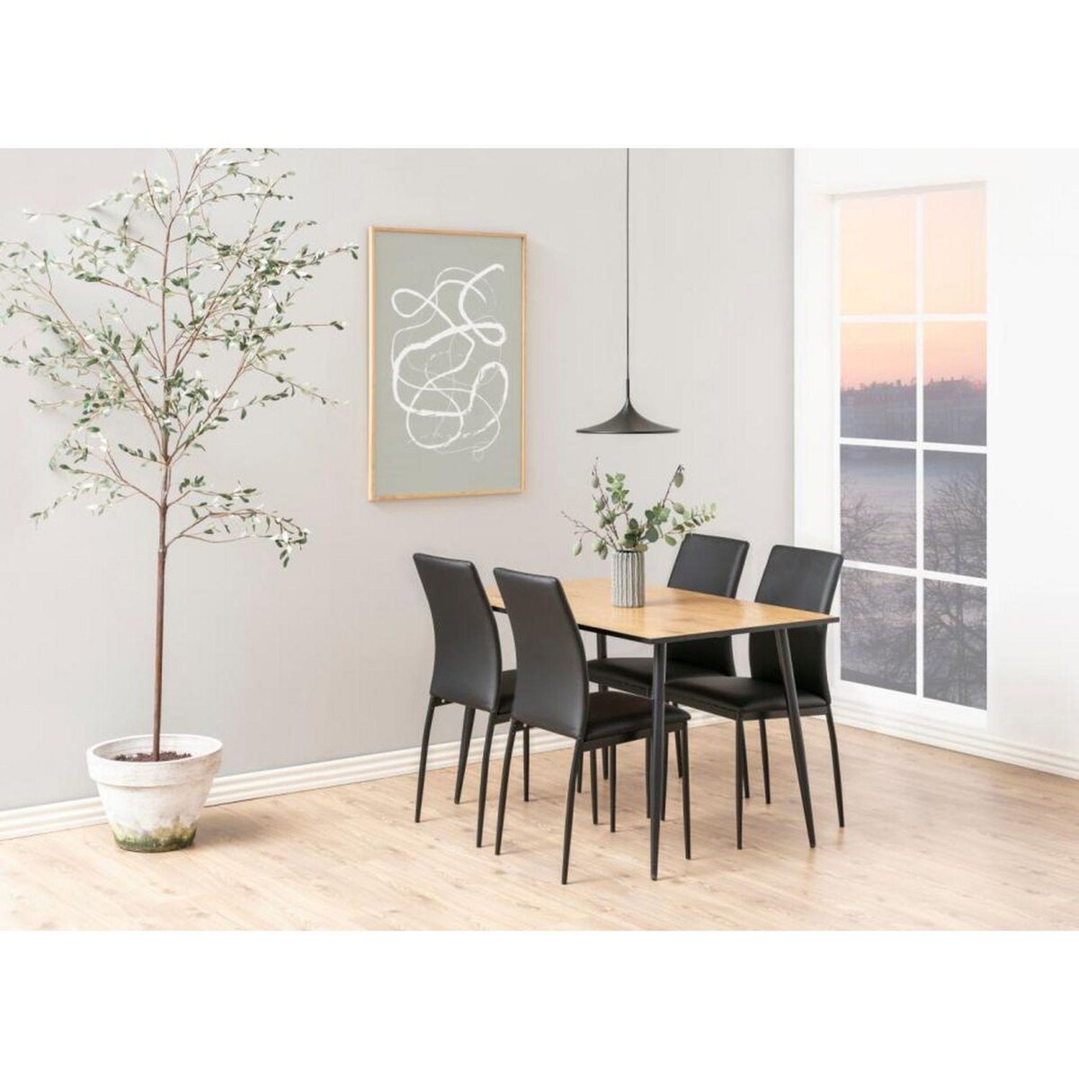 TOILINUX Lot de 4 chaises de salle à manger MIDENA