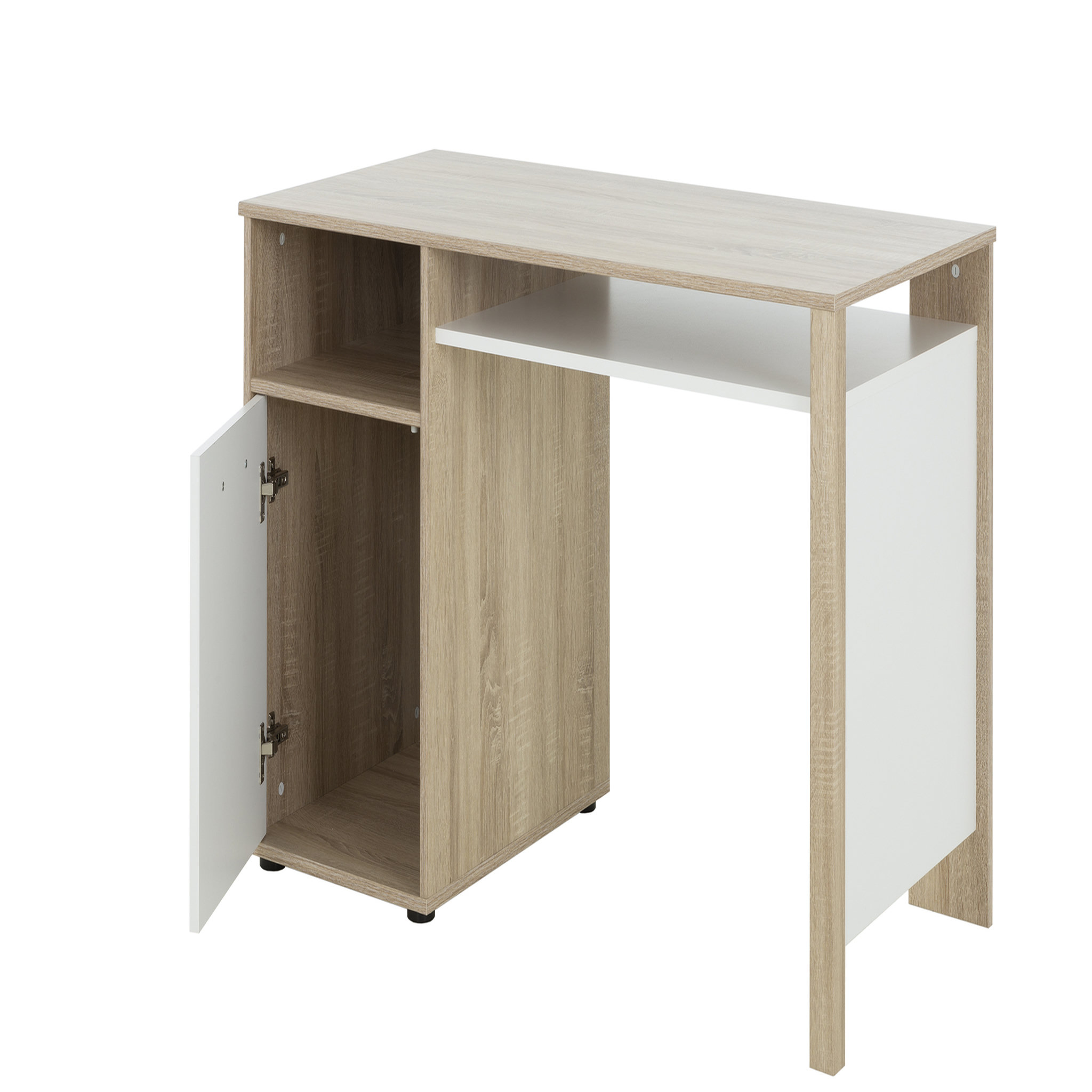 Voir la diapositive 4 : Bureau enfant 1 porte L120xH74xP60cm ALLAN