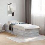 VIDAXL Cadre de lit sans matelas sonoma gris 75x190 cm