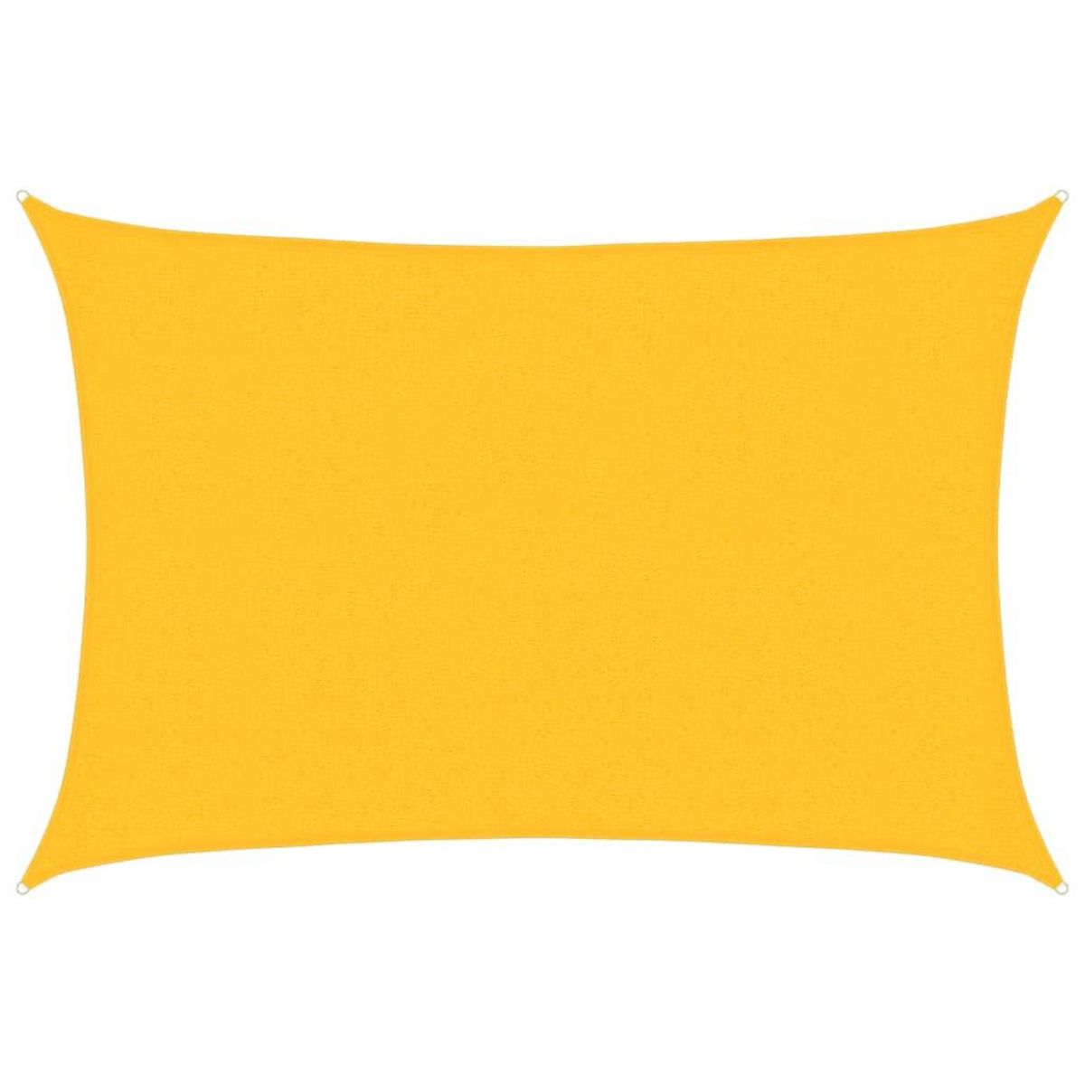 VIDAXL Voile d'ombrage 160 g/m^2 Jaune 2,5x4 m PEHD