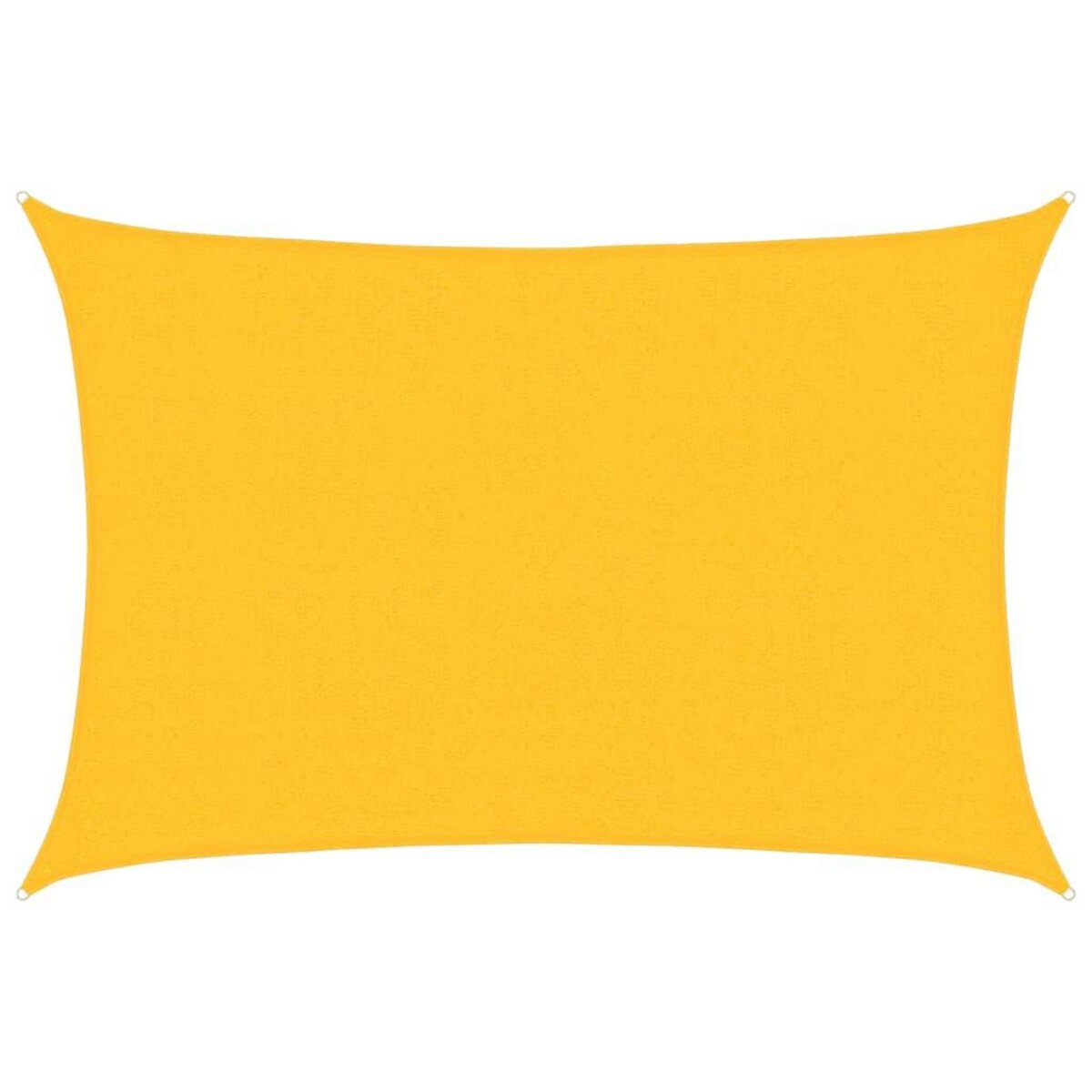 VIDAXL Voile d'ombrage 160 g/m^2 Jaune 2,5x4 m PEHD