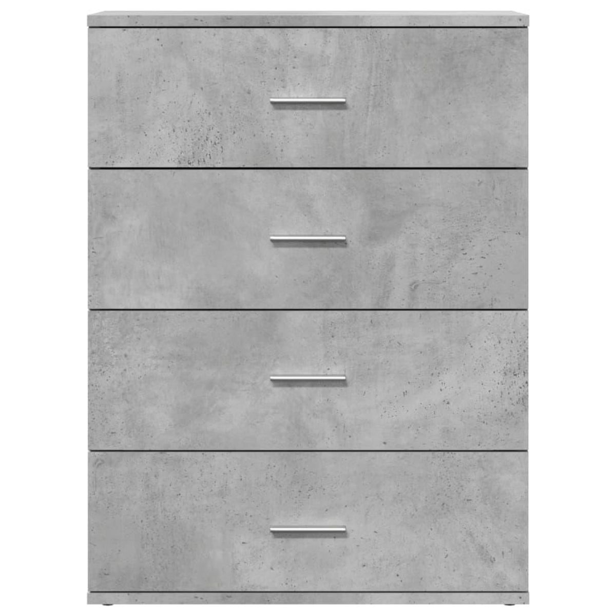VIDAXL Buffets 2 pcs gris beton 60x39x80 cm bois d'ingenierie