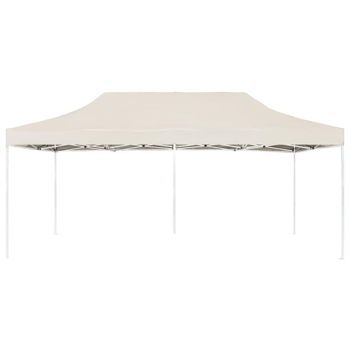 VIDAXL Tente de reception pliable Aluminium 6 x 3 m Creme