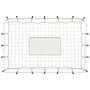 Voir la diapositive 3 : VIDAXL Filet de rebond de football blanc noir 184x61x123 cm acier PE