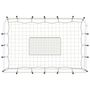 Voir la diapositive 3 : VIDAXL Filet de rebond de football blanc noir 184x61x123 cm acier PE