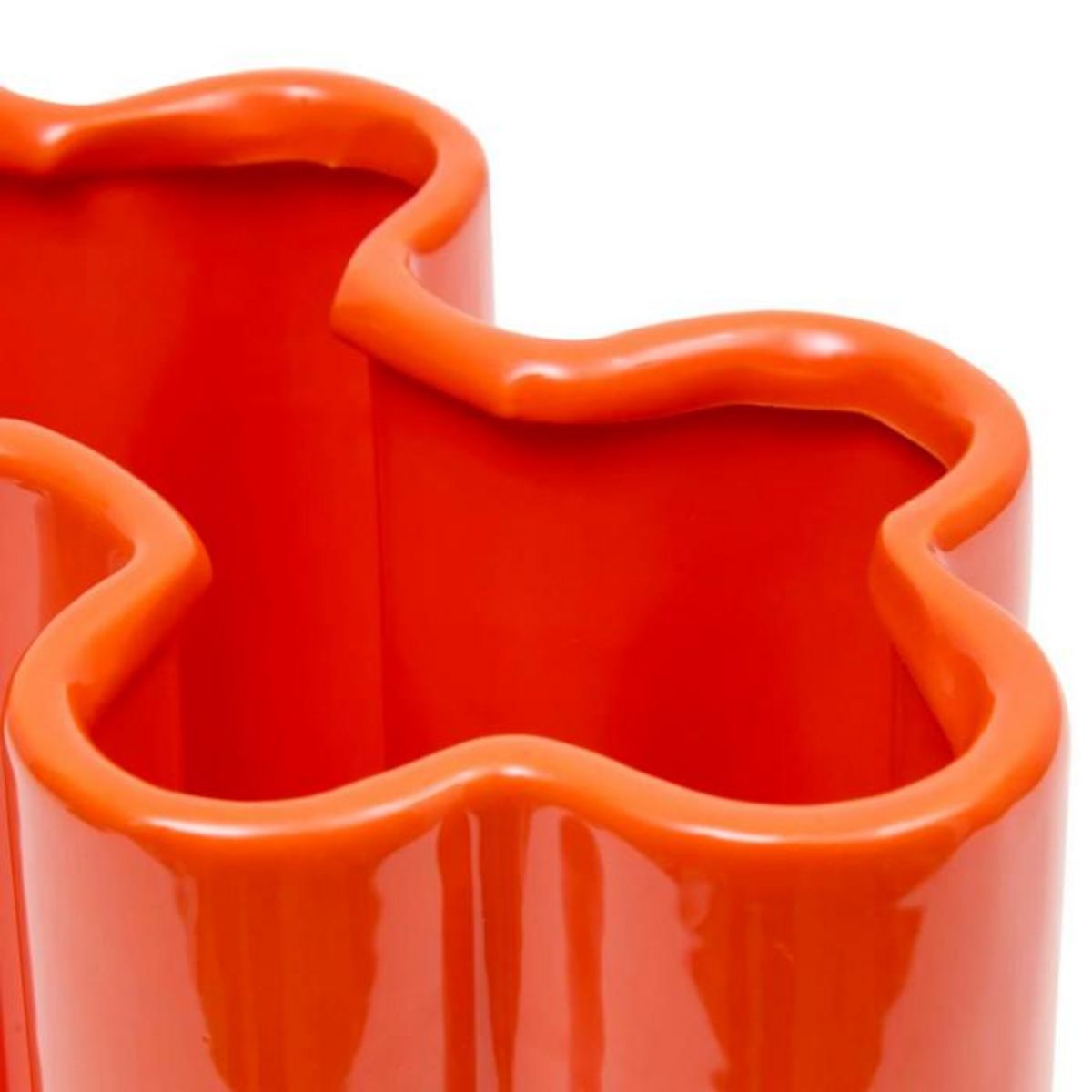 ATMOSPHERA Vase Design en Dolomite  Flow  17cm Orange
