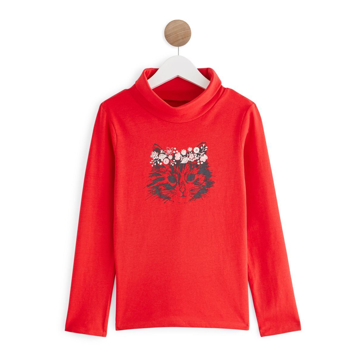 IN EXTENSO Sous pull chat fille