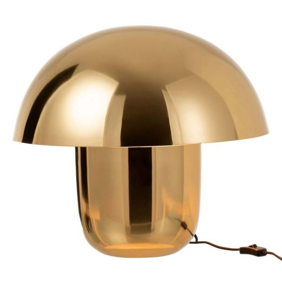 Paris Prix Lampe à Poser Design  Champignon  50cm Or