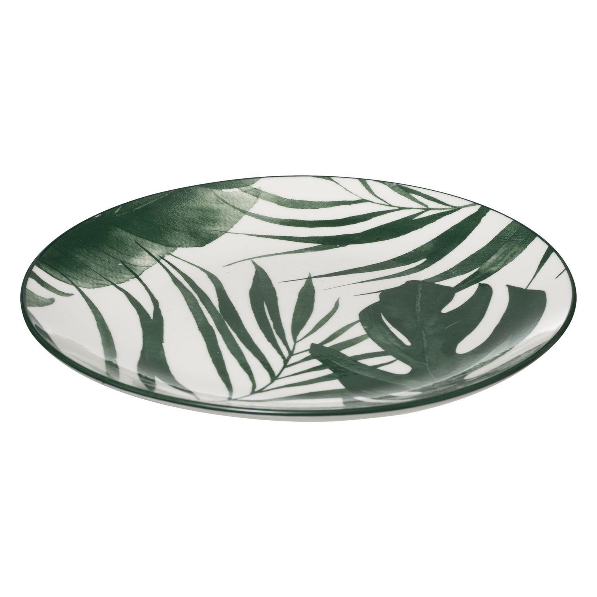 Voir la diapositive 2 : SECRET DE GOURMET Service vaisselle 18 pièces palme - vert