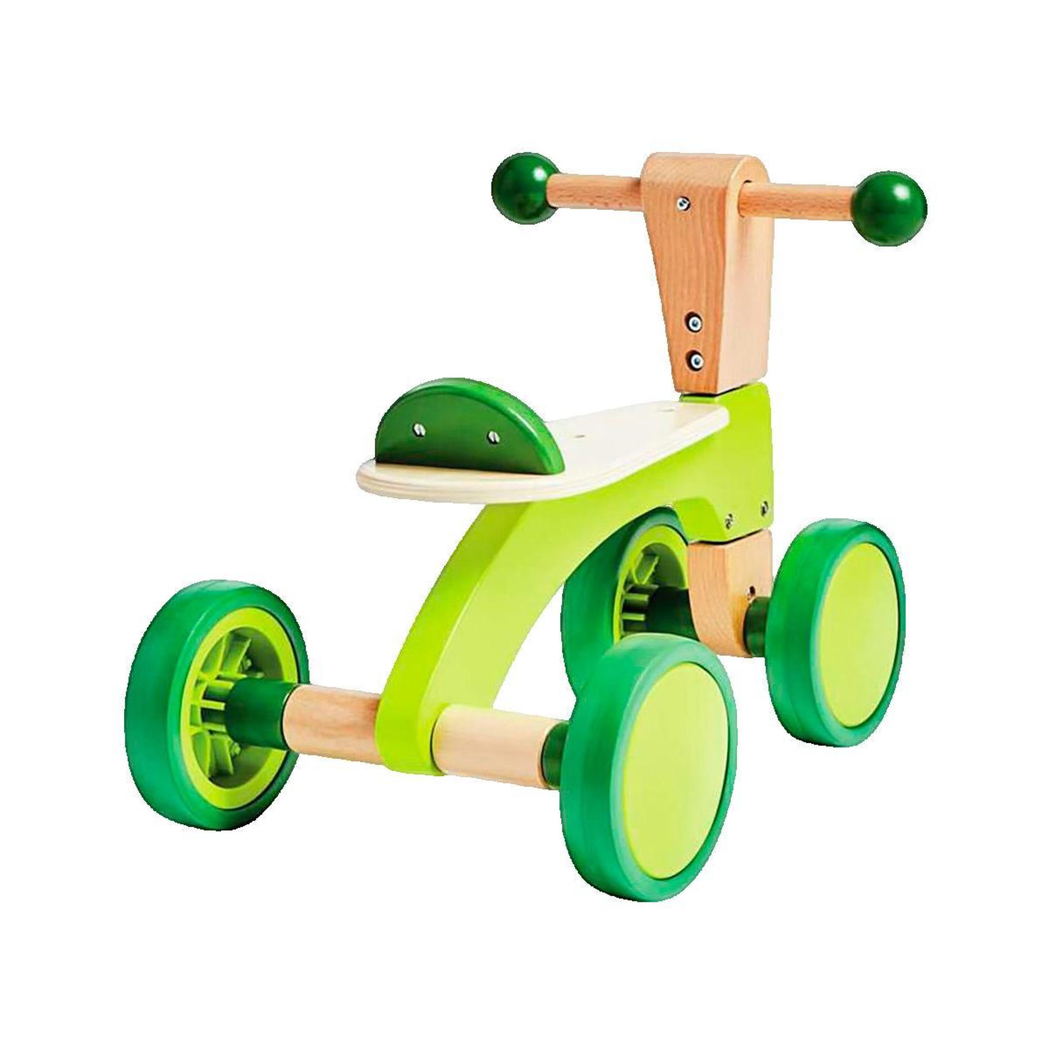 Voir la diapositive 2 : HABA FRANCE Draisienne Hape 4 roues verte