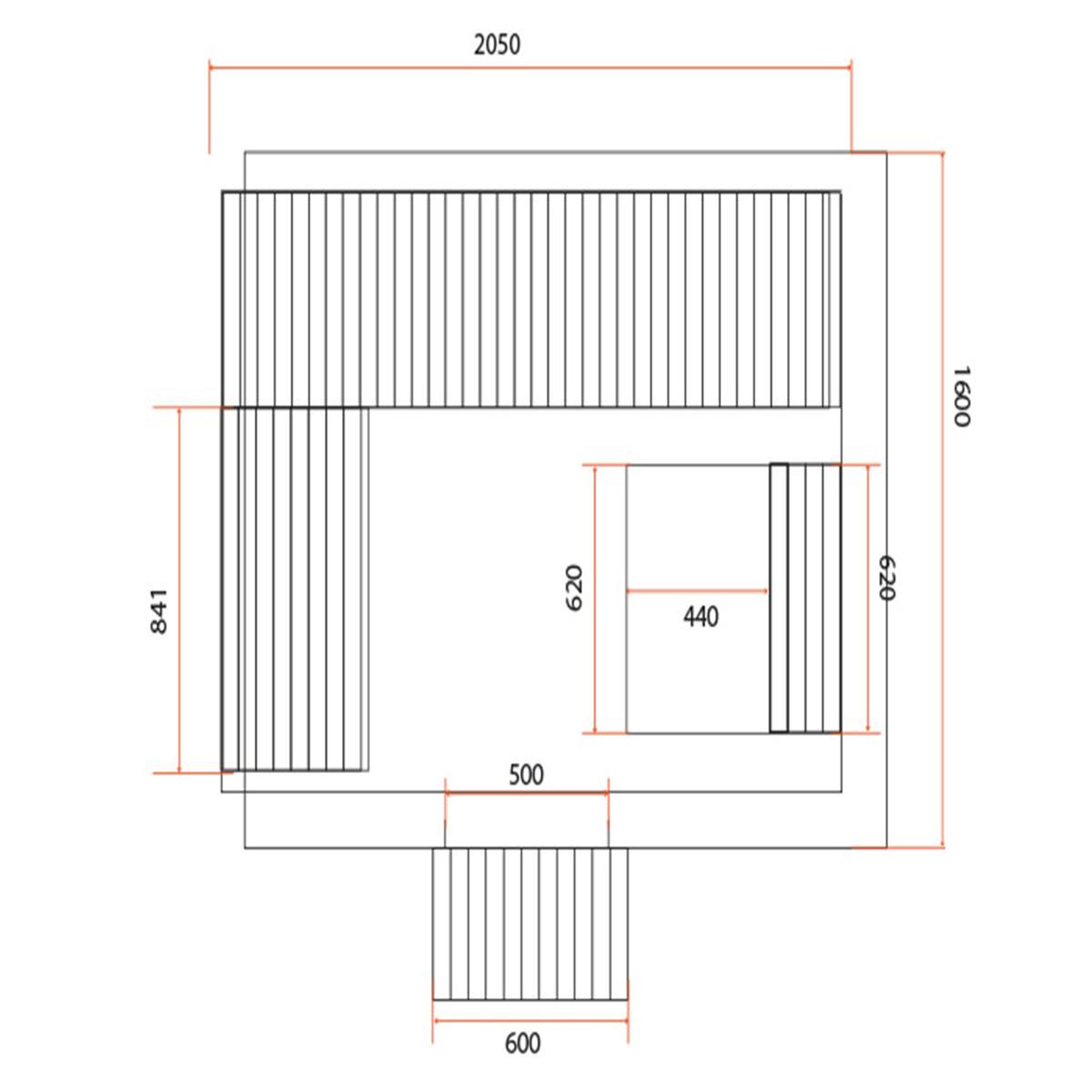 Voir la diapositive 4 : Holl's Sauna traditionnel d'extérieur Gaïa Bella - Holl's