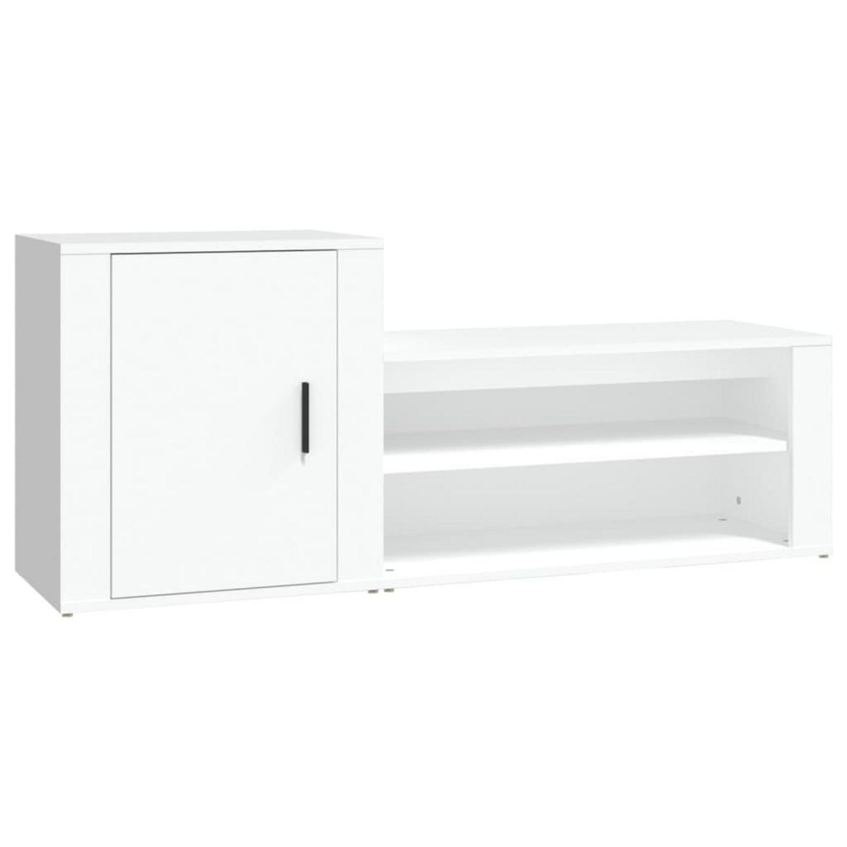 VIDAXL Armoire a chaussures Blanc 130x35x54 cm Bois d'ingenierie