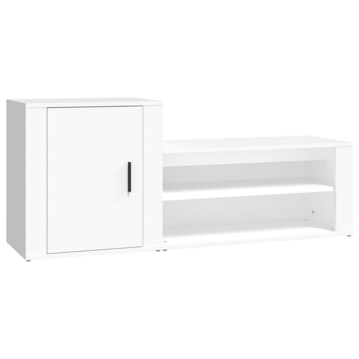VIDAXL Armoire a chaussures Blanc 130x35x54 cm Bois d'ingenierie