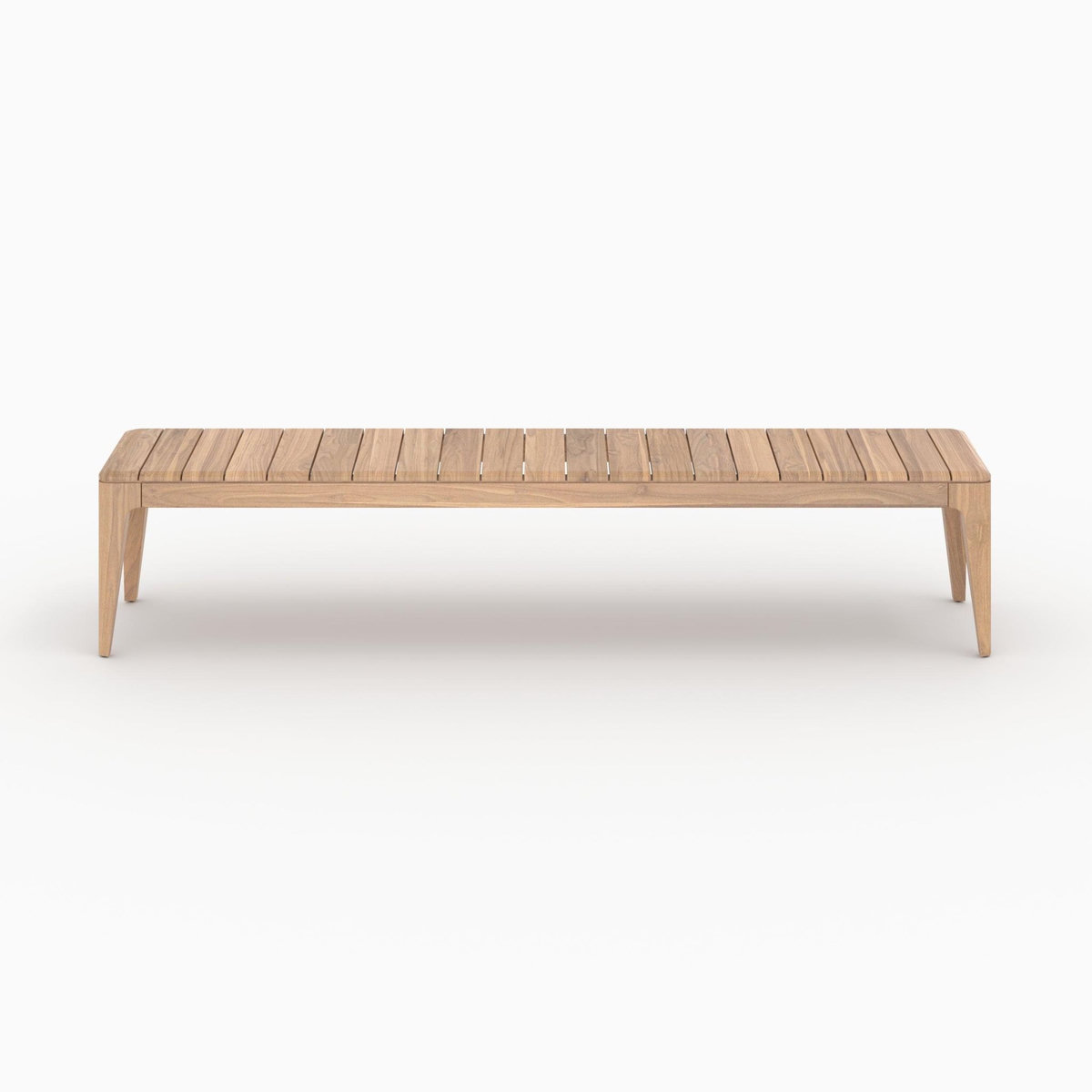 Rendez vous déco Table et bancs de jardin en bois de teck recyclé 10 personnes-Nonza