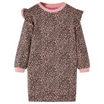 VIDAXL Robe sweatshirt pour enfants rose moyen 140