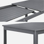 Voir la diapositive 5 : SWEEEK Table de jardin SEATTLE extensible aluminium, 10 places, 227 / 290 x 100 x 75 cm