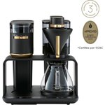 Melitta Cafetière filtre EPOS avec broyeur intégré Schwarz-Gold